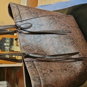 The Pioneer Woman Paisley Pleather Large Shoulder, Travel Tote, Weekender Bag